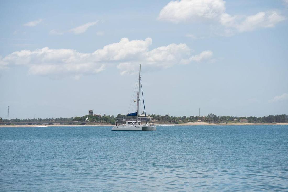 Sailboat on calm water