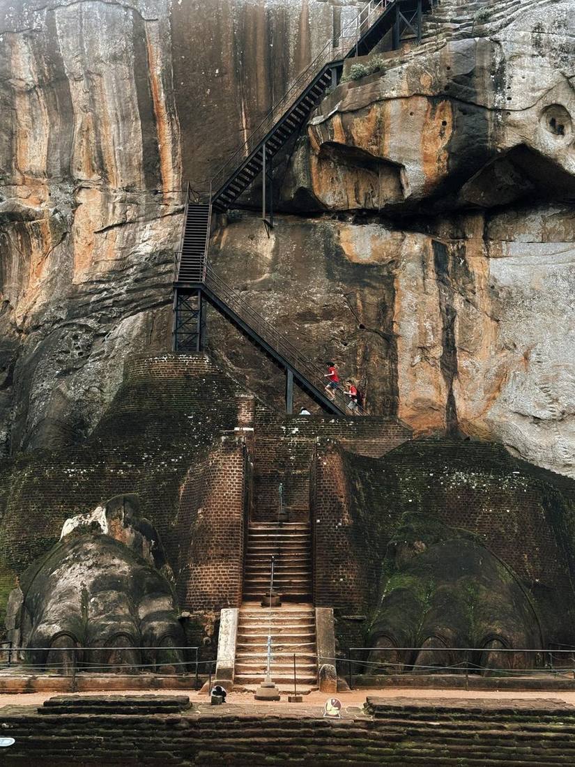 Staircase on Sigiriya rock