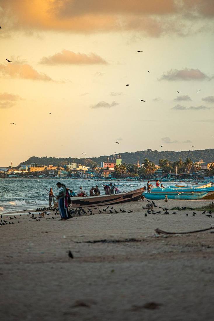 Beach at dusk