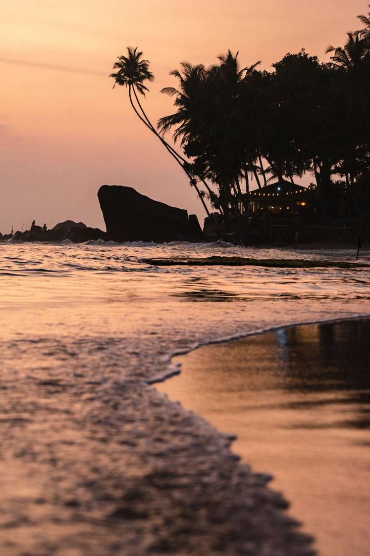 Beach at sunset