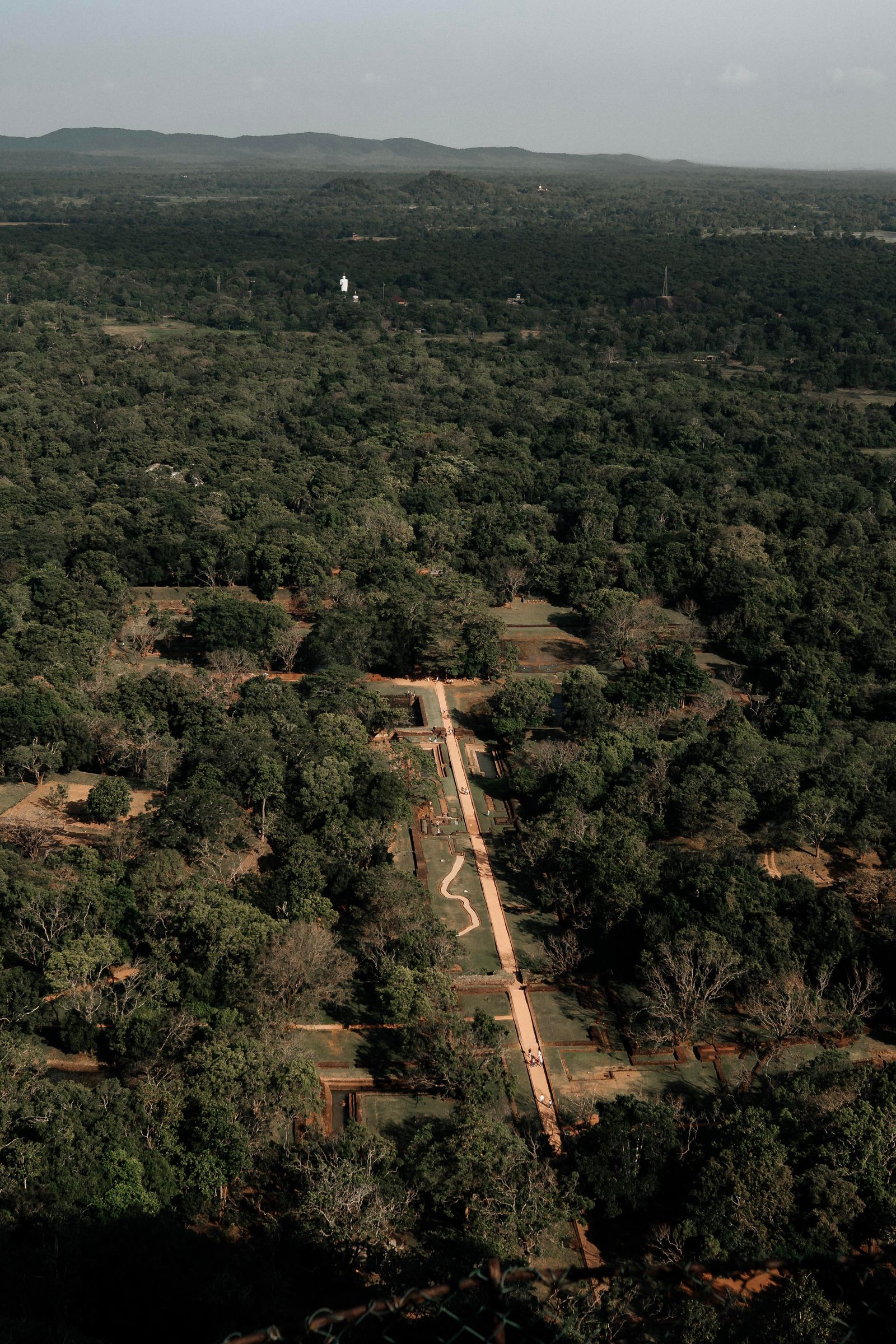Aerial view of the Sigiriya landscape
