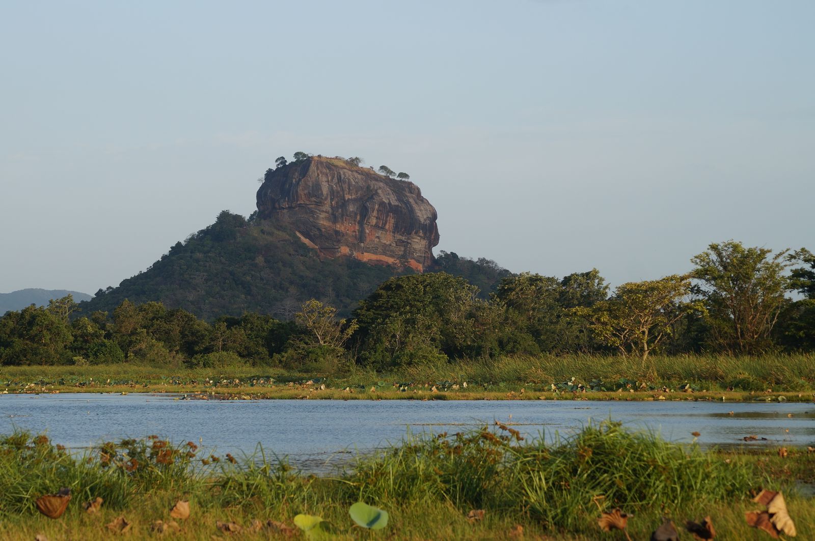 Sigiriya rock fortress at sunrise